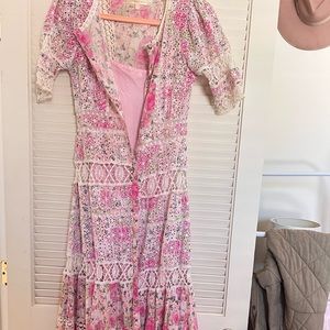 Loveshackfancy embroidered maxi dress - size 4